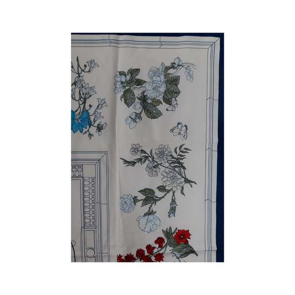 HERMES Hermes Quai Eux Fleurs Foulard - Picture 4 of 5